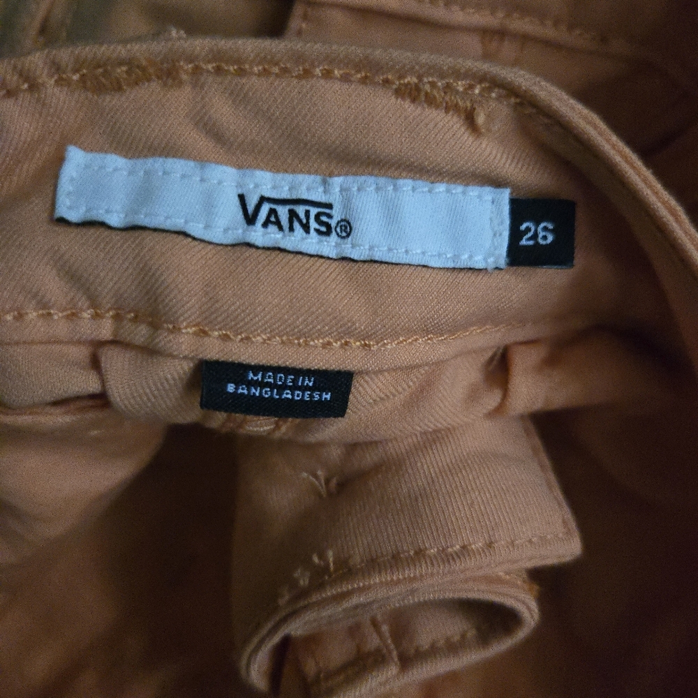 Vans Women Alder Relaxed Peach Colored Relaxed Fit Pants NWT 112025 - Picture 7 of 7
